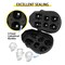 Skull Ice Cube Tray, 6-Grid Skull Ice Ball Maker, Flexible Black Silicone Ice Tray with Lid & Funnel, Skull Ice Cubes in 3 Distinct Patterns for Beverages & Chocolates on Parties & Holidays